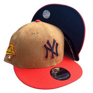 New Era New York Yankees Suede 9FIFTY Snapback Hat 1996 World Series Side Patch